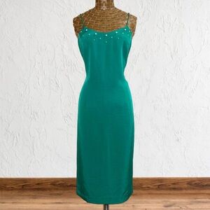 Vintage Lalique Pearl Studded Midi Dress